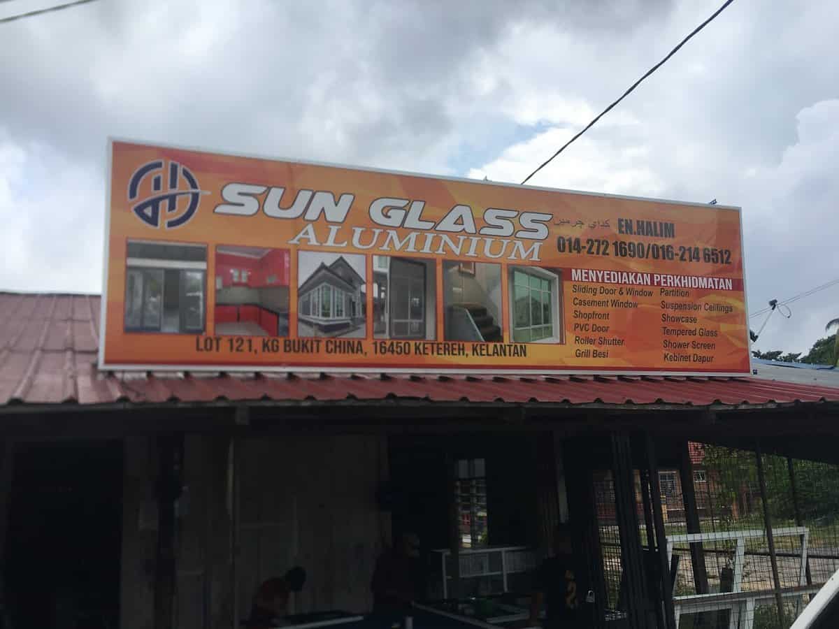 SUN GLASS ALUMINIUM Kedai Aluminium Kelantan